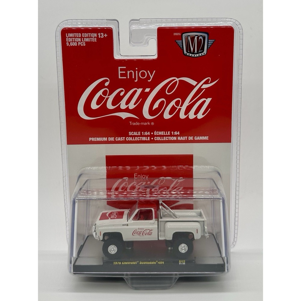 M2 Machines Coca-Cola 1976 Chevy Scottsdale 4x4 Pickup 1:64 Diecast NEW